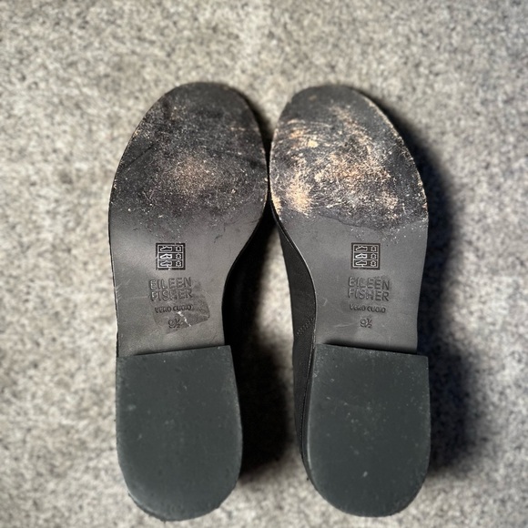 Eileen Fisher Vero Cuoio Suede Ankle Boots size 9.5 black - Picture 6 of 8